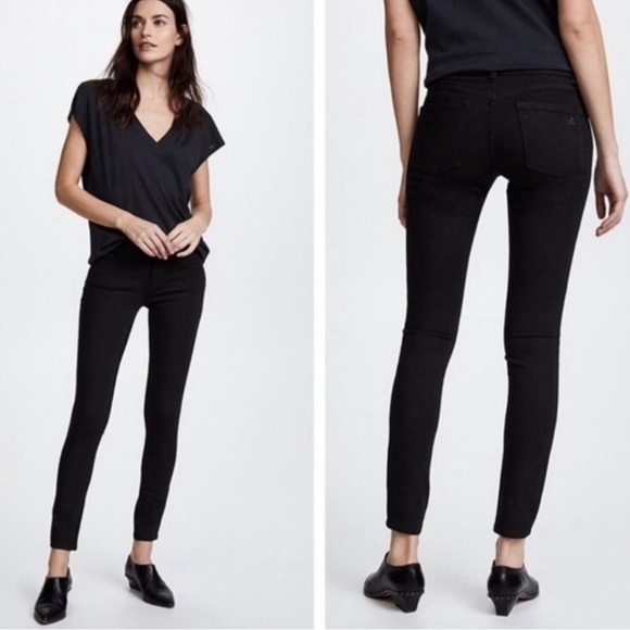 DL1961 Denim - DL1961 Emma Legging Jeans in Riker Wash Black Size 28